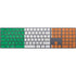 Ireland Flag Distressed Magic Keyboard with Numeric Keypad Skin